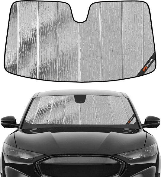 Pigenius Windshield Sun Shade for Ford Mustang Mach-E 2021-2026, Custom Fit Front Window Sunshade - AstraGuard