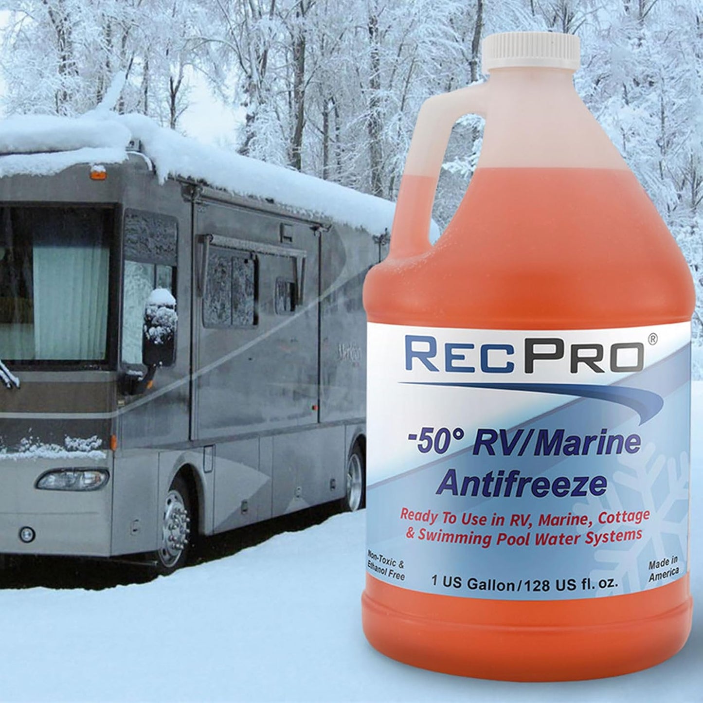RecPro RV Antifreeze -50°F Protection Non-Toxic (2 Pack)