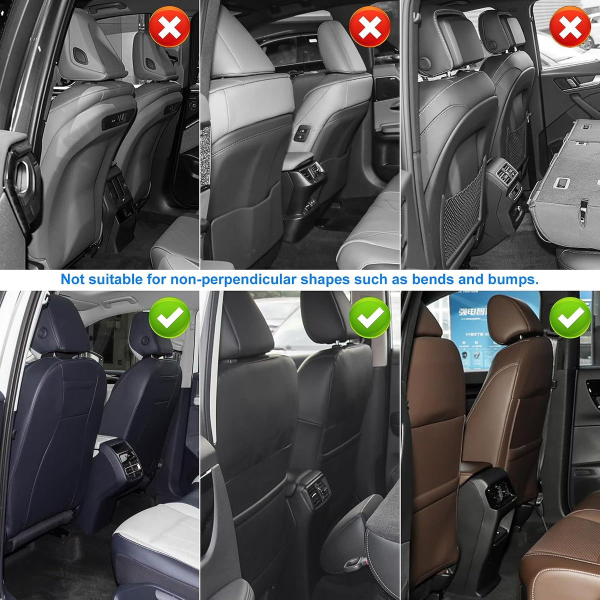 Car Kick Mats Back Seat Protector for Honda CR-V 2 Pack