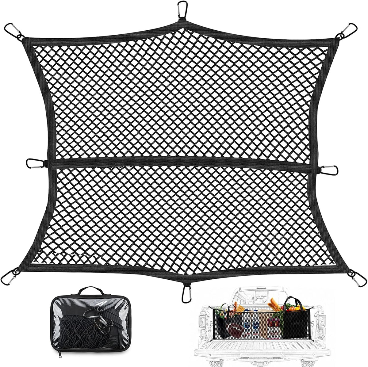 Vitog Highly Elastic Cargo Net(Single Layer) with Cargo Net(Double Layer)