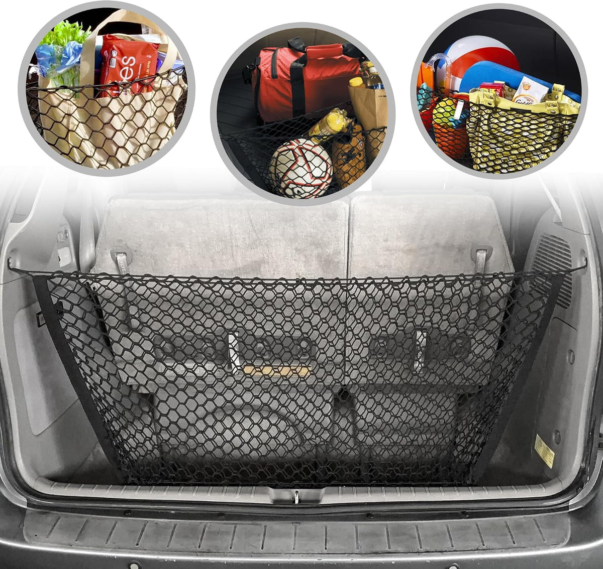 Envelope Style Trunk Cargo Net for Toyota Sienna 2011 12 13 14 15 2016 2017 2018 2019 2020 New