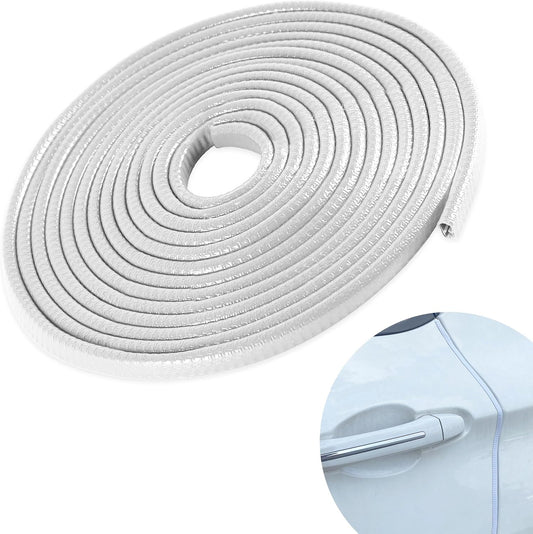 Door Protector Car Door Protector Edge Guards Car Door Edge Guards Adhesive Free Universal for Cars, Trucks, Suvs, Suvs and Most Car Door Panels (White, 33Ft（10M）)