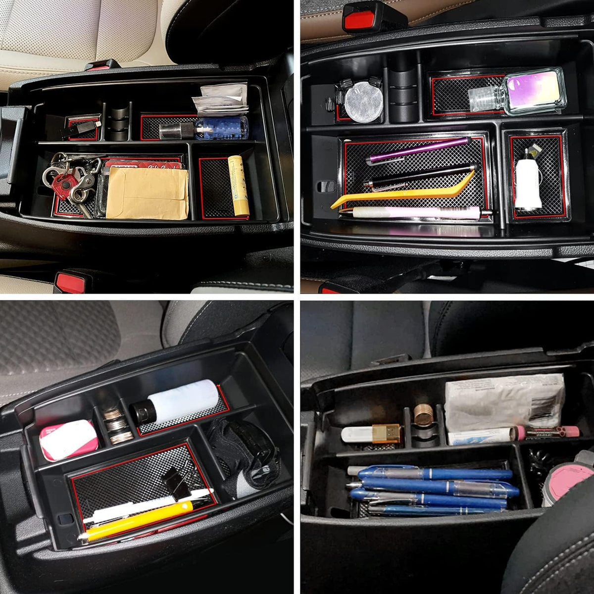 Compatible with Ford Escape 2020 2021 2022 2023 2024 2025 2026, Bronco Sport 2021-2023 2024 2025 2026 Accessories Center Console Tray Organizer, Armrest Secondary Storage Box