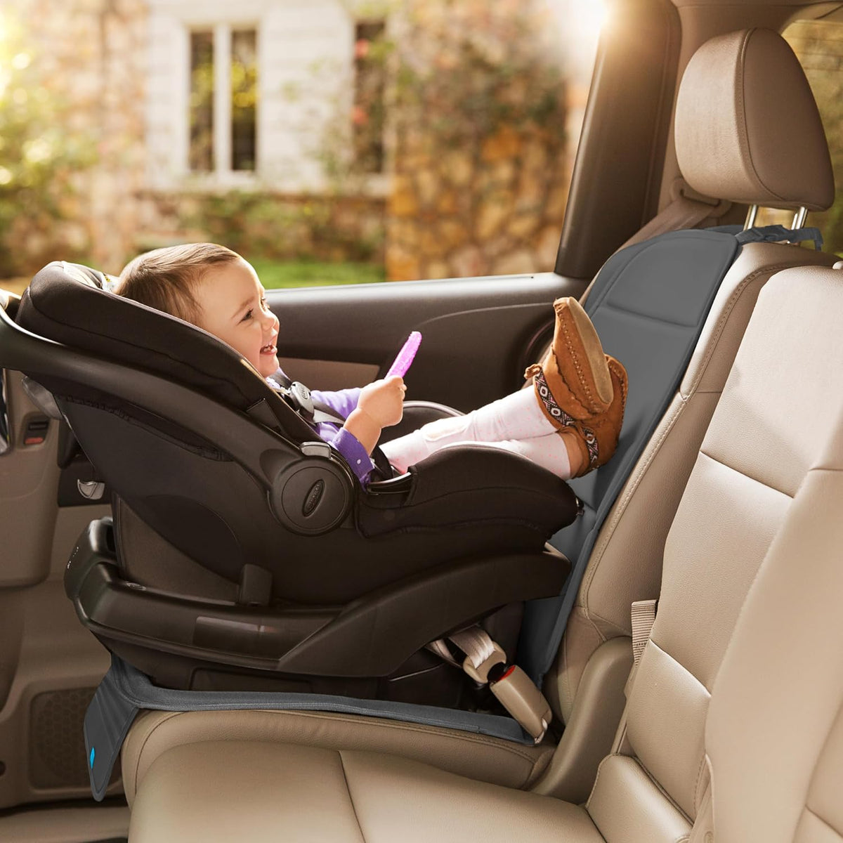 Munchkin Elite Seat Guardian Car Seat Protector, Dark Grey