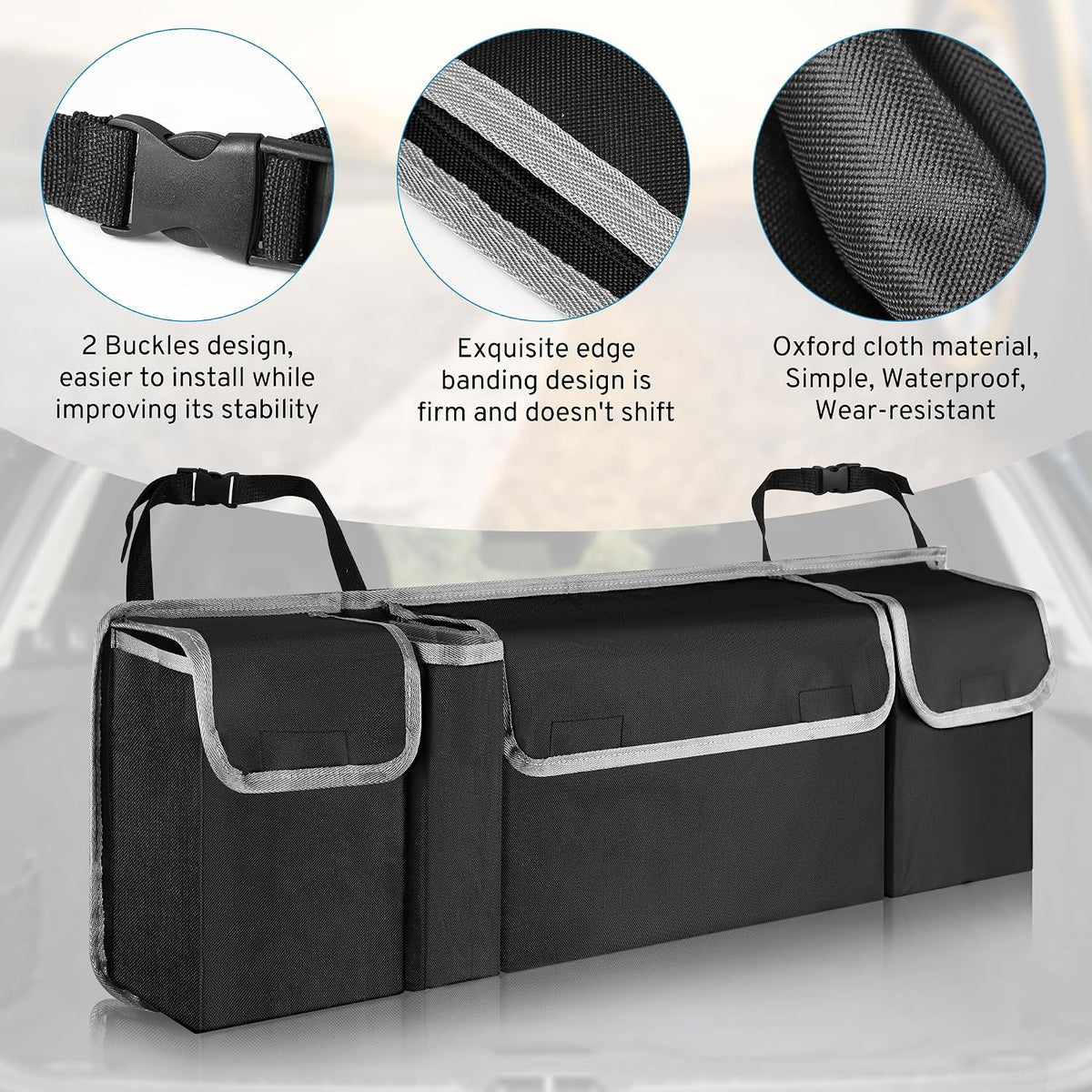 Car Trunk Organizer Storage Bag for Jeep JL JK Wrangler Grand Cherokee