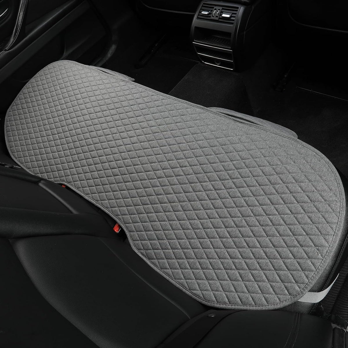 West Llama Linen Car Seat Covers,Bottom Seat Covers for Cars Include 1 Rear Bench Cover Universal Fits 90% Vehicles,SUVs,Cars,Sedans,Gray