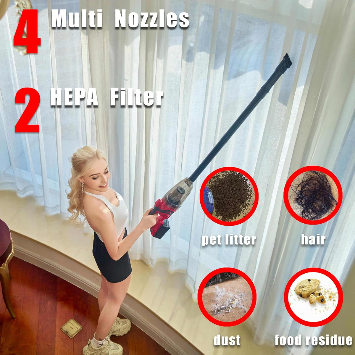 Cordless Handheld Vacuum Cleaner for Milwaukee M18 Battery,No Battery