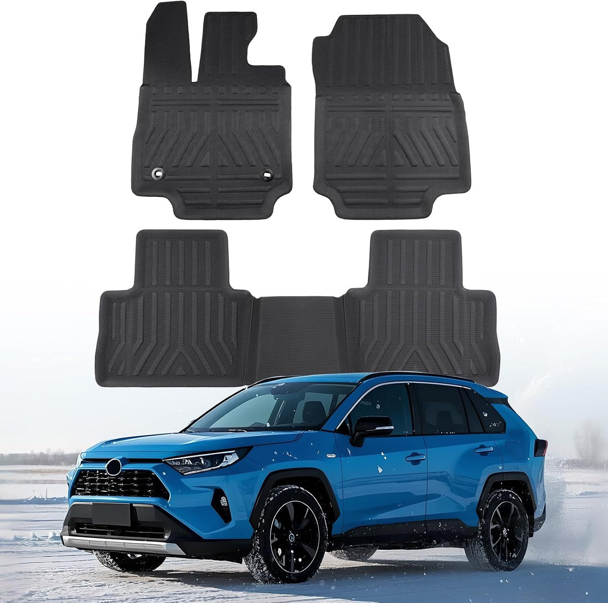 Floor Mats for Toyota RAV4 (Not for RAV4 Prime) 2019-2025 Car Accessories