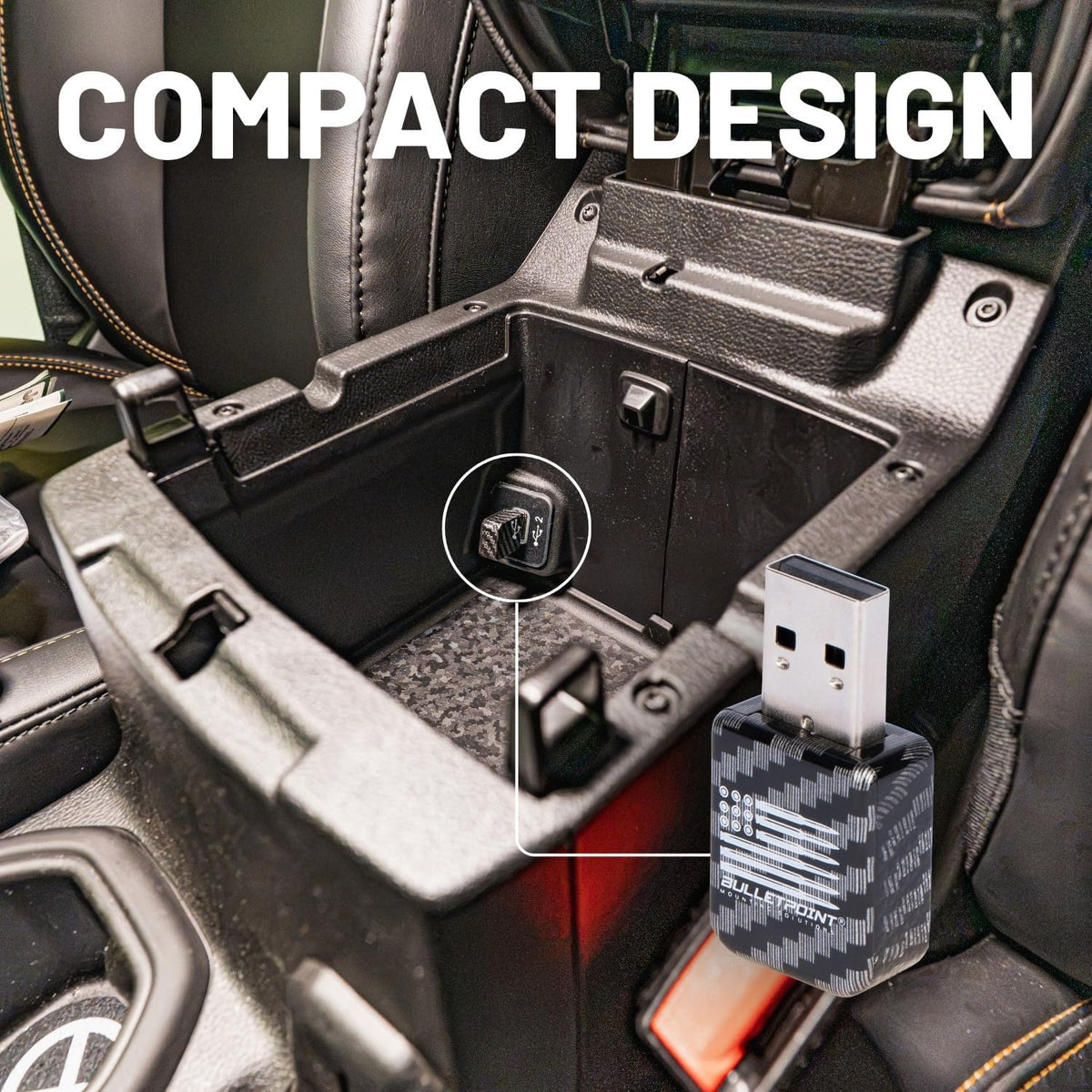 Bulletpoint Mounting Solutions Wireless CarPlay & Android Auto Adapter Dongle USB-A/USB-C