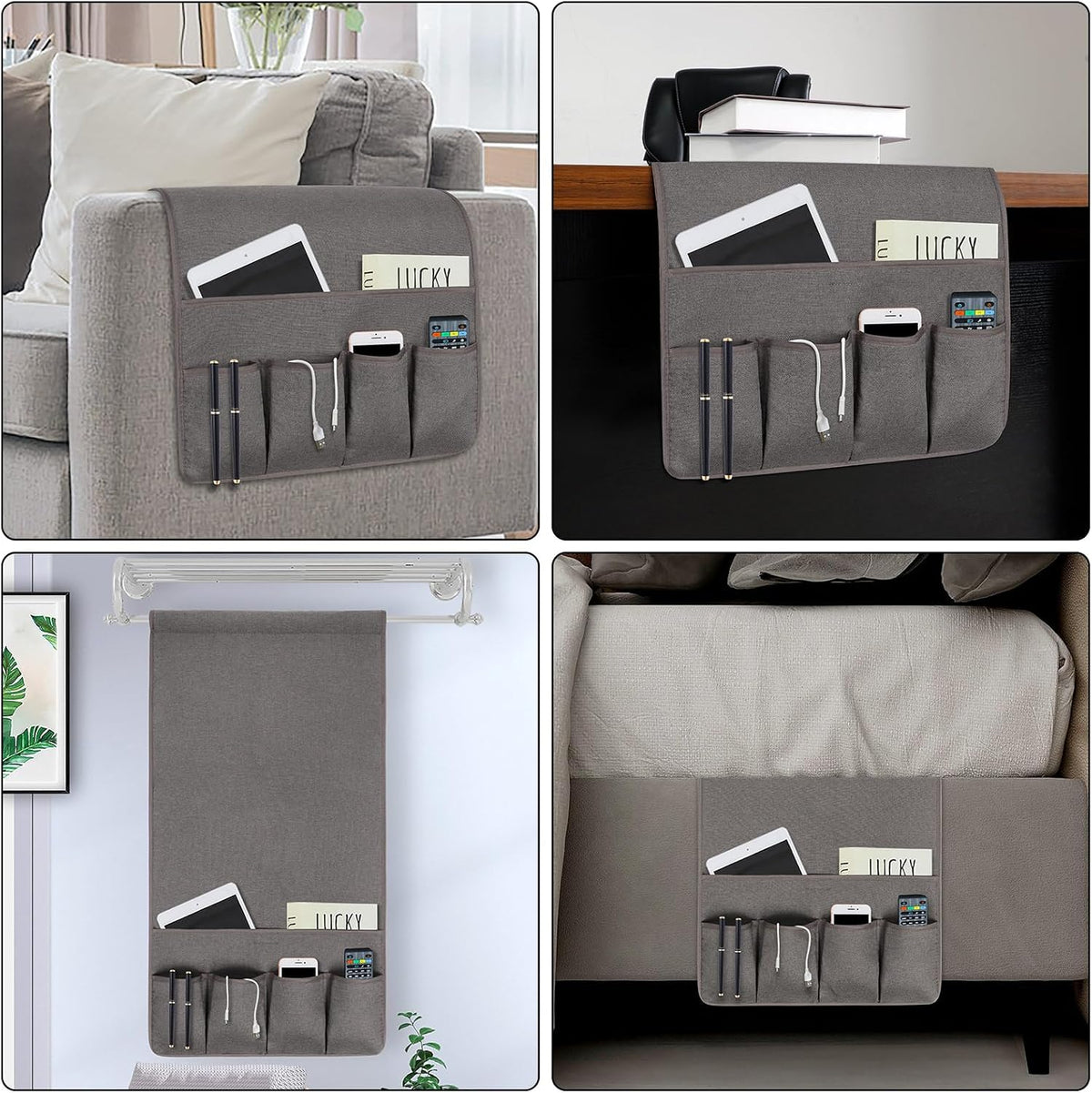 Remote Control Holders for Armchairs, Couch Caddy, Featuring Non-Slip Bases