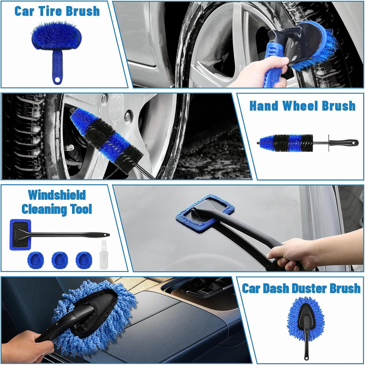 Car Detailing Kit,36pcs Car Detailing Brush Set,Car Cleaning Kit Detail Kit