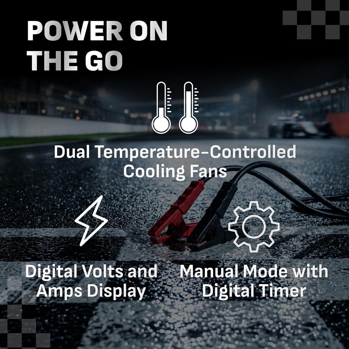 Schumacher Electric 100A Car Battery Charger & Power Supply, 12V – INC100