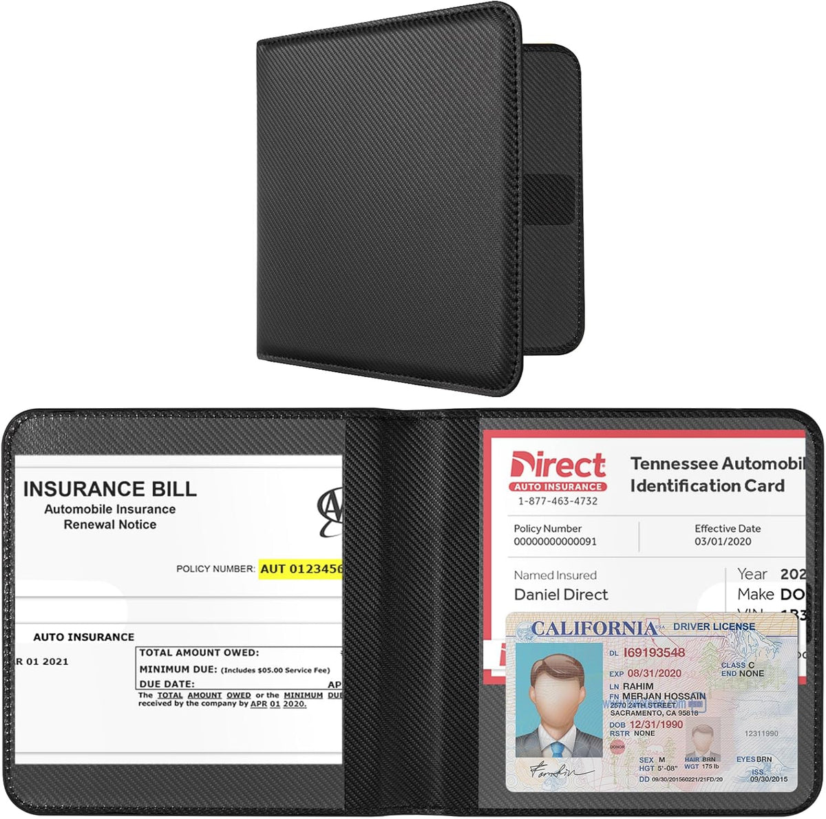 CoBak Car Registration and Insurance Holder for Men and Women