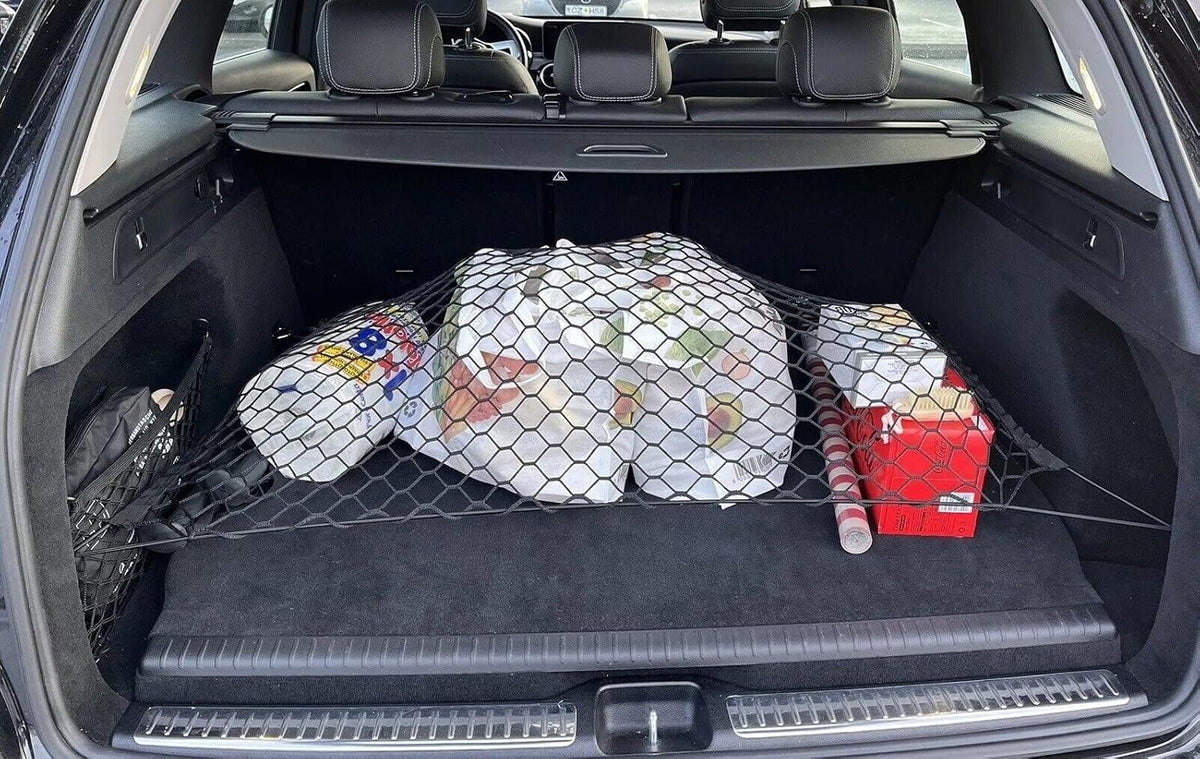 Trunk Organizer Cargo Net for MERCEDES-BENZ GLC-CLASS 2016-2026 – Floor Style Cargo Net for SUV – Premium Mesh Elastic Car Trunk Organizer Vehicle Carrier Storage – Compatible with GLC