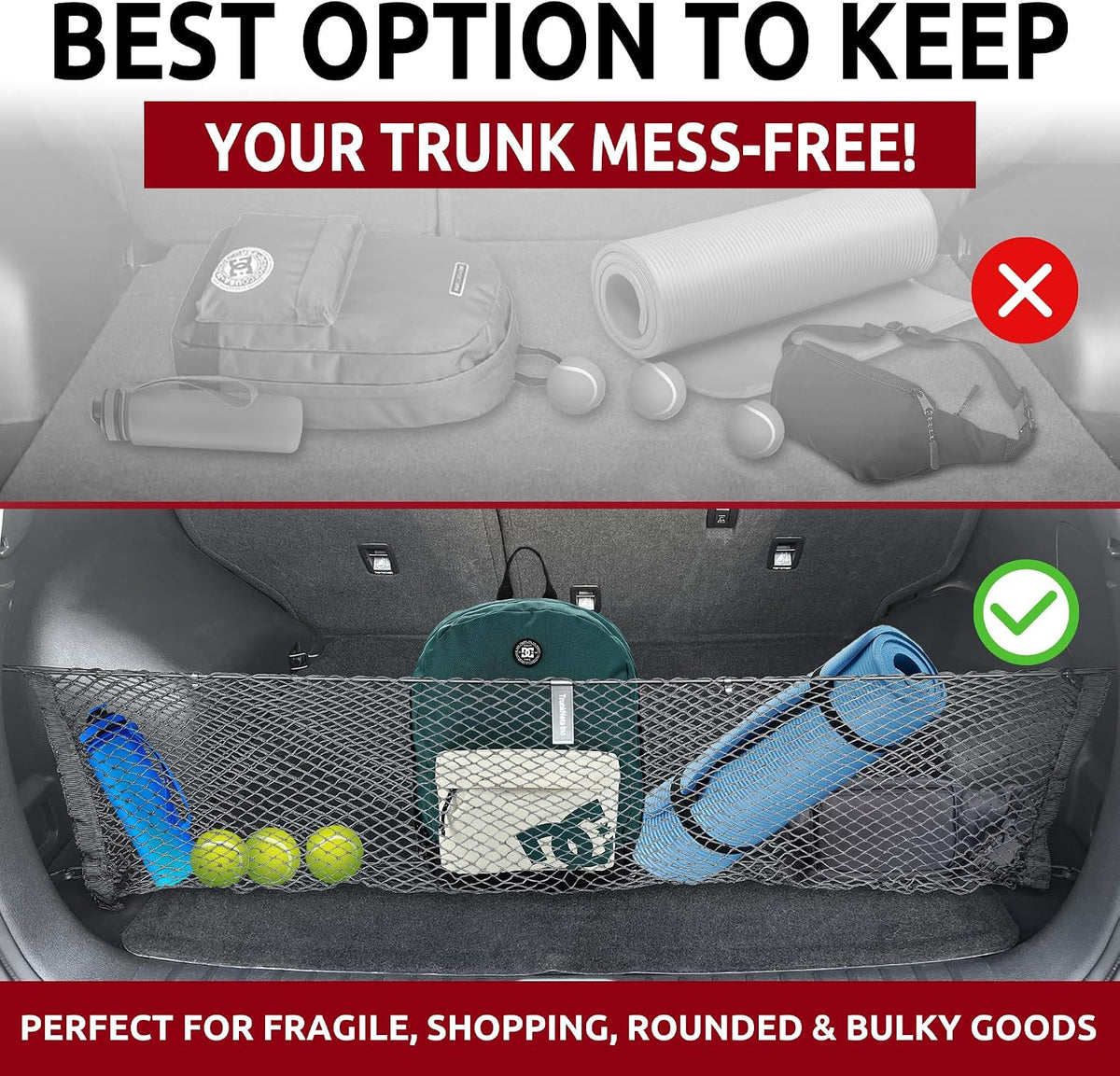 Trunknets Inc Envelope Style Trunk Cargo Net for Hyundai Tucson 2015 2016 2017 2018 2019 2020 2021 New