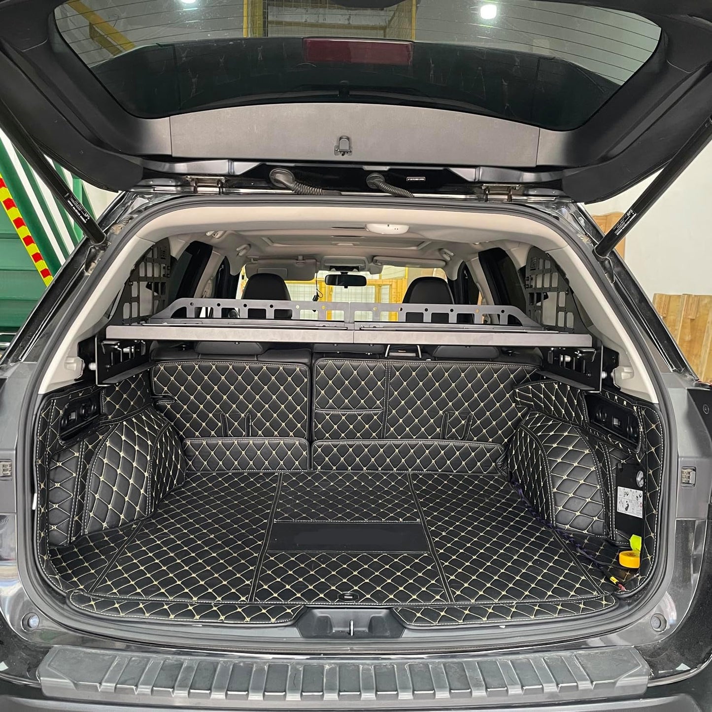 HIGH FLYING for Subaru Forester 2019-2024 Car Accessories Modular Storage Molle Panels System Trunk Shelf Luggage Storage Carrier Trunk Organizer Aluminum Alloy (Side Panels+Shelf)