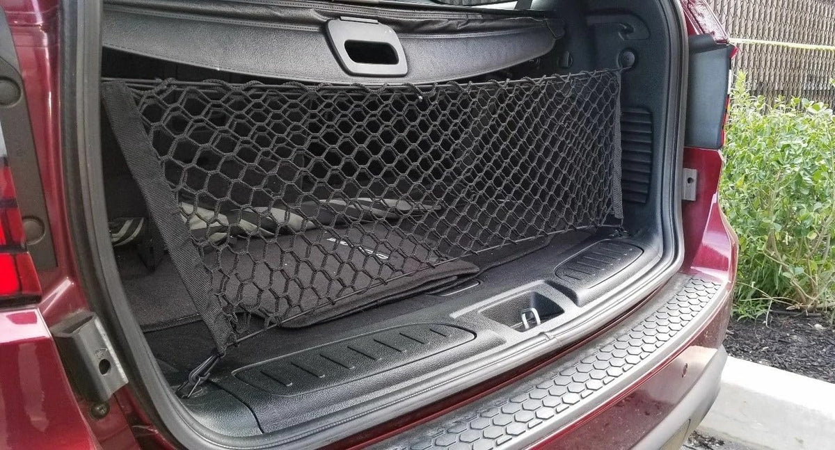Rear Trunk Organizer Cargo Net for Dodge Durango 1998-2026 – Envelope Style Cargo Net for SUV – Premium Mesh Car Trunk Organizer Vehicle Carrier Storage– Compatible with Dodge Durango