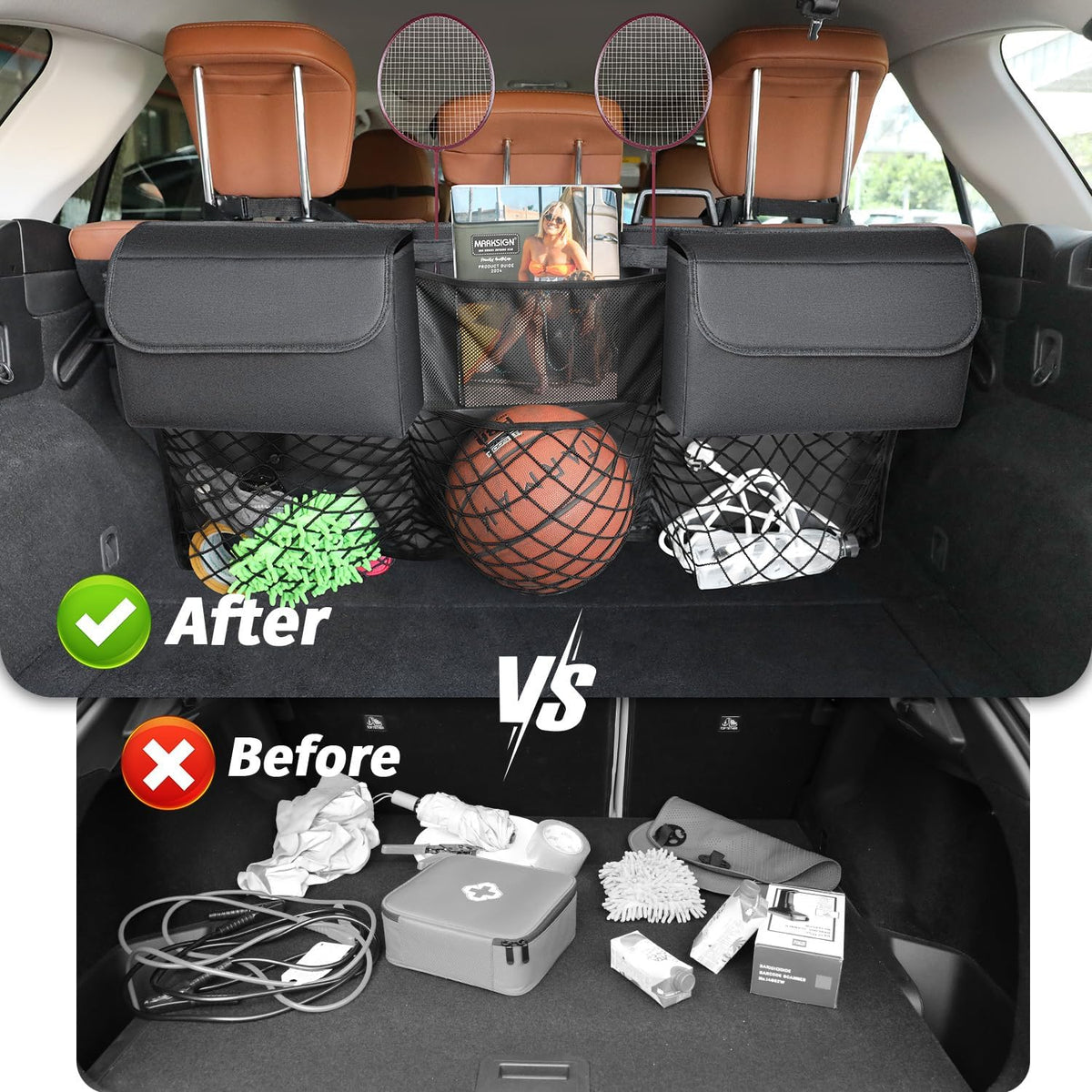 Deluxe Trunk Organizer for Medium or Large SUVs & RVs