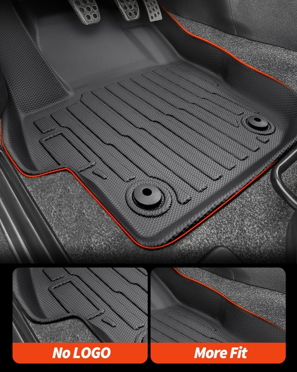 Floor Mats for Mazda 3 Hatchback Sedan 2010-2013,3 Pcs Car Mats