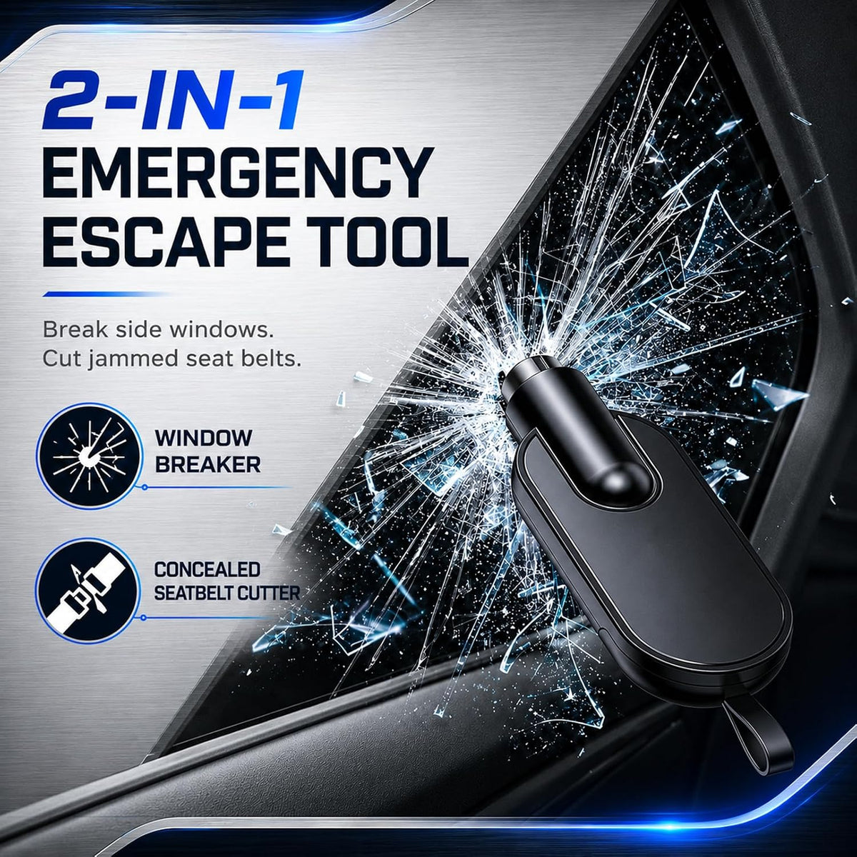 Car Escape Tool, Window Breaker Car Escape Tool Key Chain