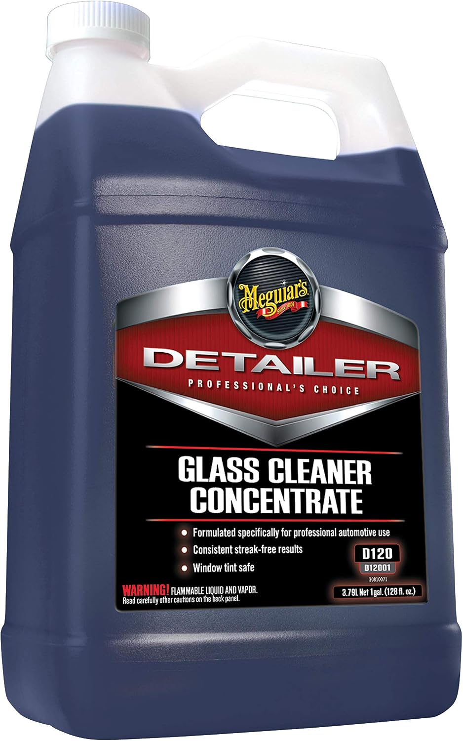 Meguiar’s Professional Glass Cleaner Concentrate, Car Glass Cleaner, Professional-Strength Formula For Streak-Free, Residue-Free, Use On Auto Glass, Windows And Mirrors - 1 Gallon Auto Glass Cleaner