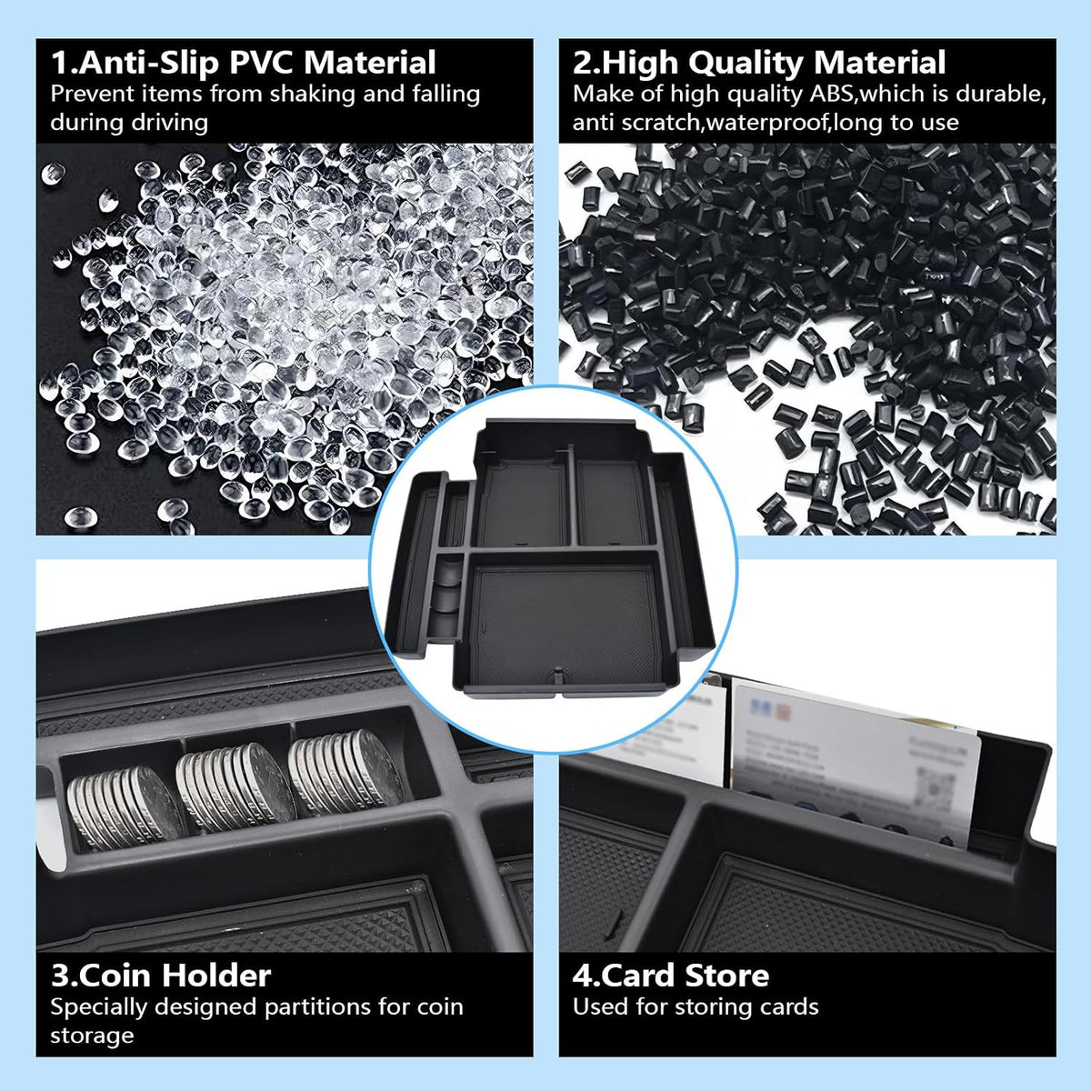 Center Console Organizer for 2021-2026 GMC YuKon Denali, Tahoe/Suburban