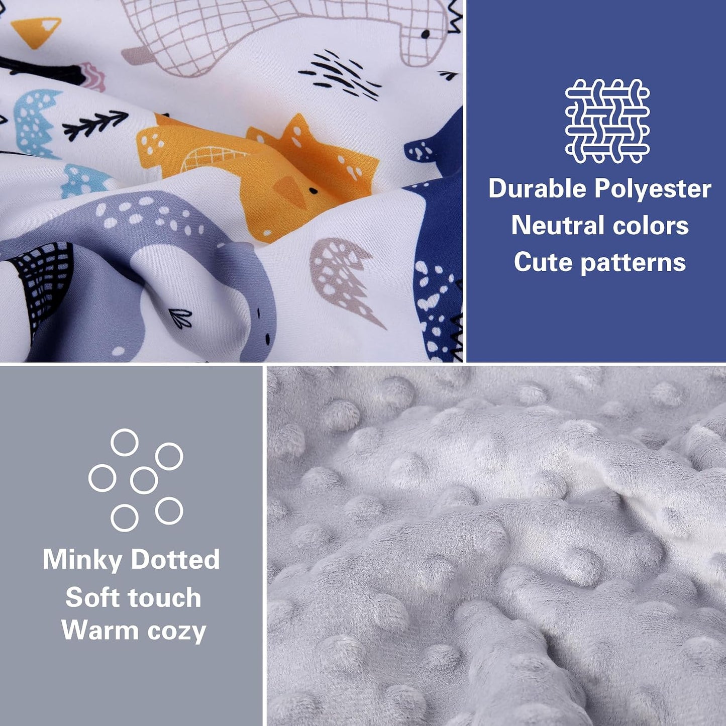 Rquite Baby Car Seat Cover, Carseat Covers Baby Boy, Minky Infant Car Seat Cover Winter, Peekaboo Opening Car Seat Canopy, Multi-use Baby Carrier, Stroller, Nursing Cover, Minky Blanket, Dinosaur
