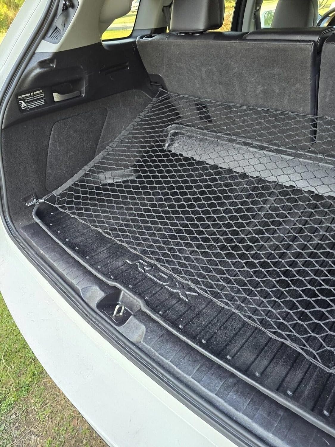 Rear Trunk Organizer Cargo Net for Acura RDX 2007–2026 – Floor Style Cargo Net for SUV – Premium Mesh Elastic Car Trunk Organizer Vehicle Carrier Storage – Compatible with Acura RDX