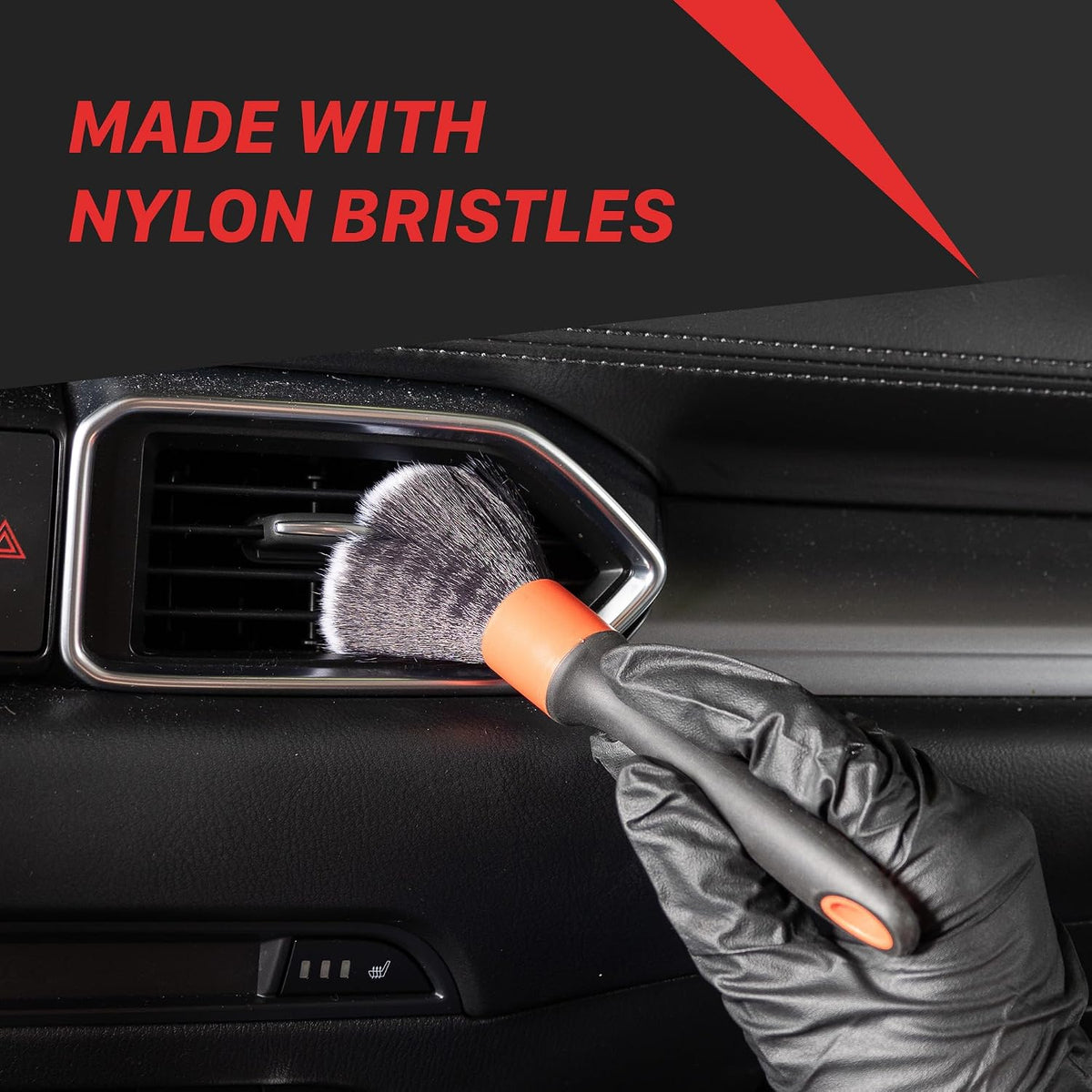 Maxshine Small Universal Black ESS Ever So Soft Detailing Brush – Professional Brush for Interior, Exterior, Leather Seats, Engine Bay & Wheels – Premium Car Care Detailing Tool