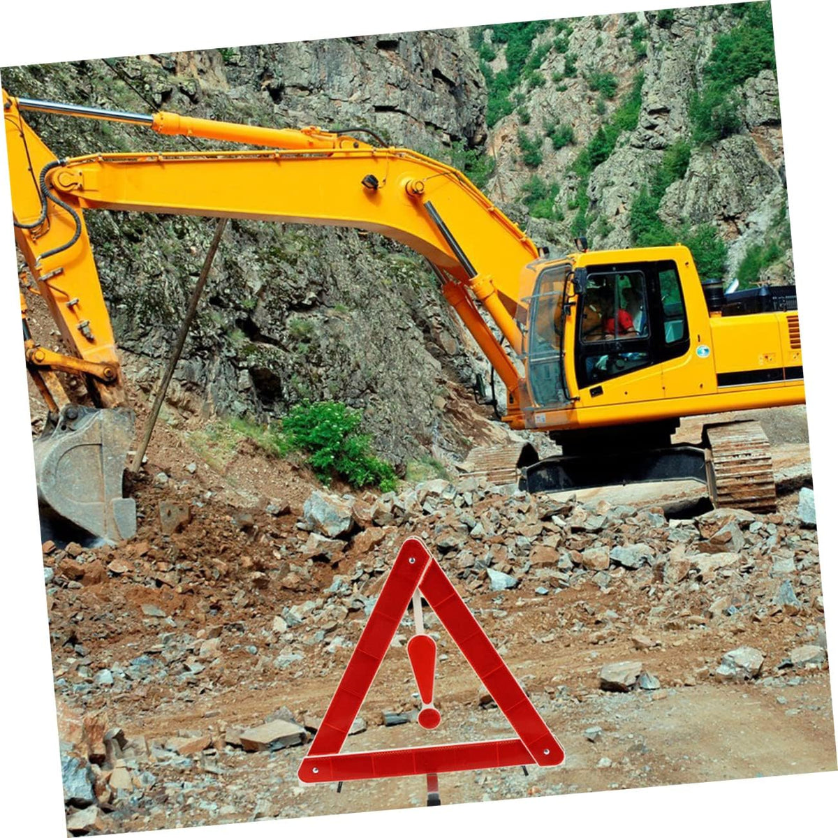 Foldable Reflective Warning Triangle Safety Sign for Car Road Use