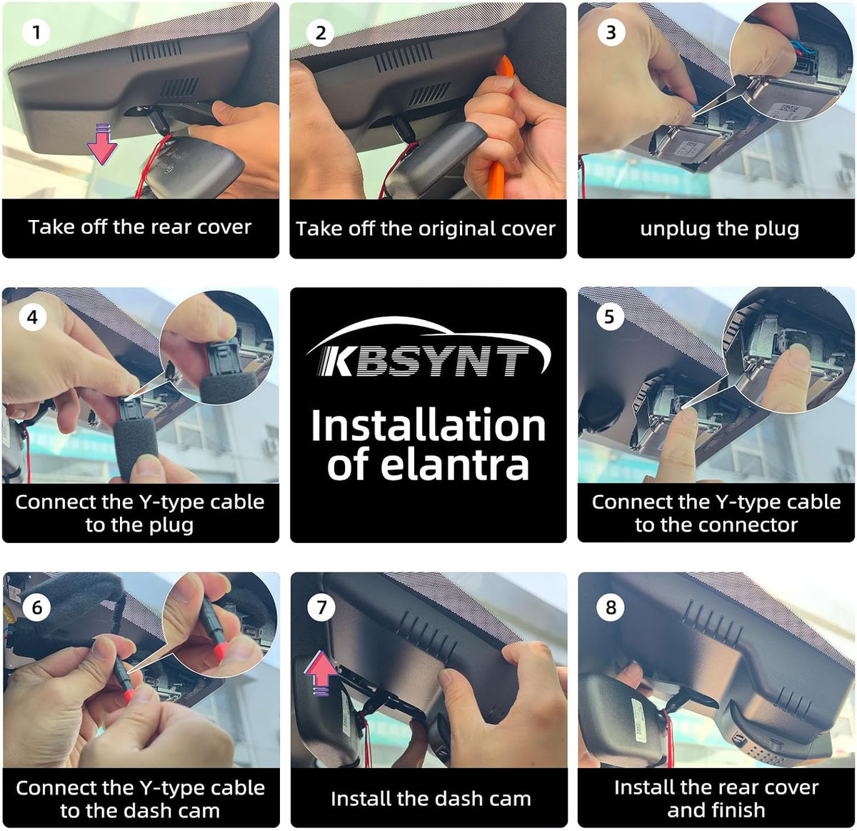 4K Dash Cam Adapts for Hyundai Elantra 2021-2026