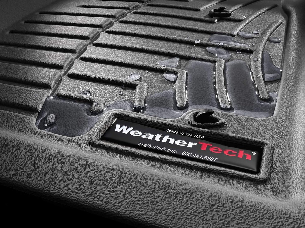 WeatherTech Custom Fit FloorLiners for Toyota Tacoma - 1st & 2nd Row (4412991-448722), Black
