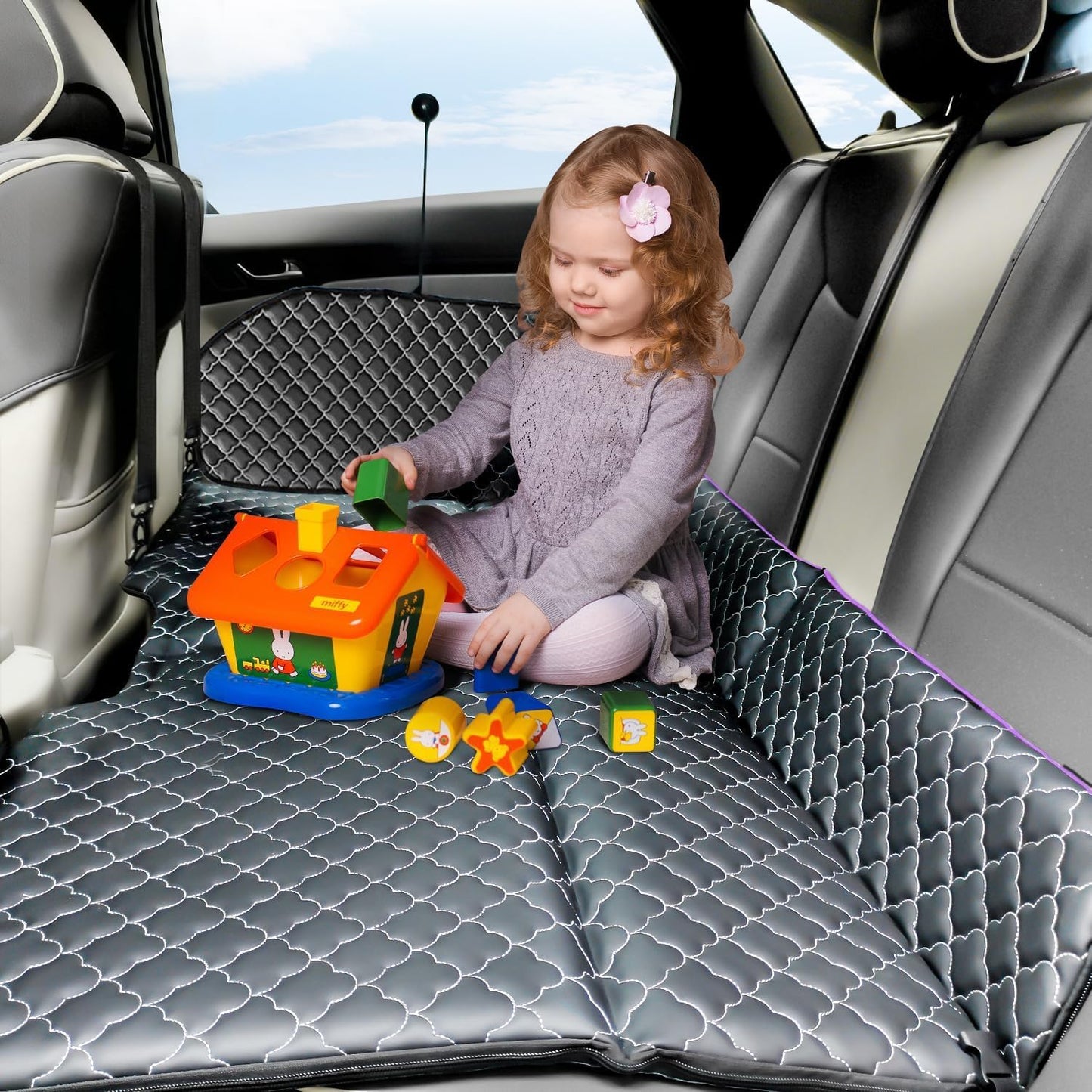 YASHINE Non Inflatable Truck Bed Air Mattress for Large Truck, Car Travel Camping Back Seat Extender for F150/RAM 1500/Silverado/Ranger/GMC/Tundra/Tacoma