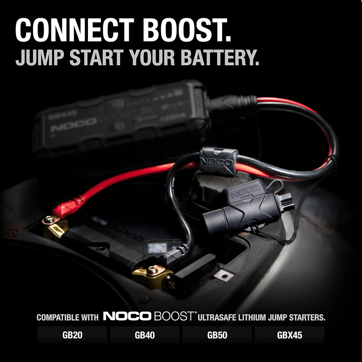NOCO GBC007 18.5-Inch Boost X-Connect Adapter Extension Cable for GB20, GB40, GB50 and GBX45 UltraSafe Lithium Jump Starters
