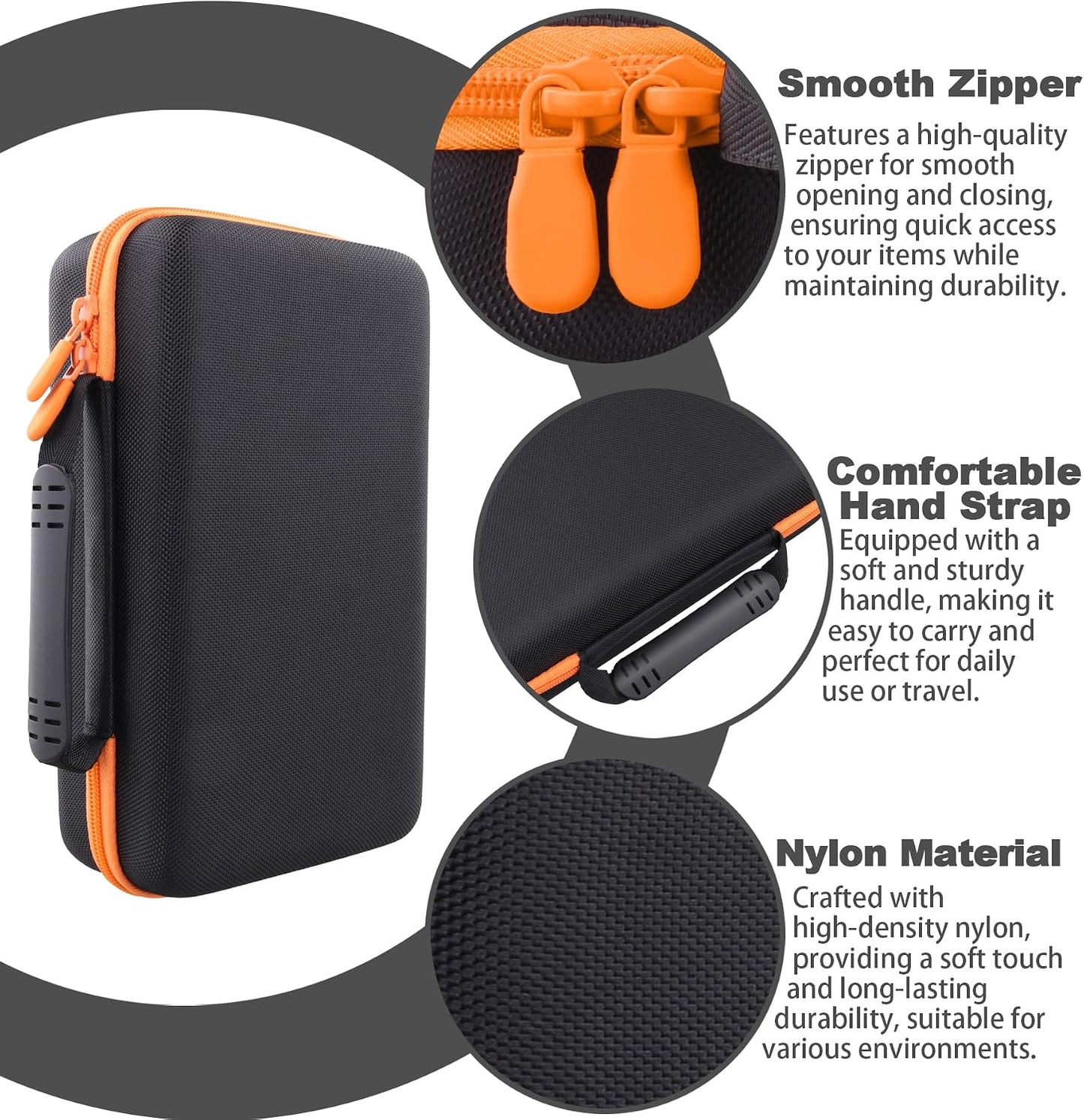 Wireless Microphone Case Compatible with JBL Wireless Two Microphone System, Dual Mic Storage Travel Bag for Handheld Microphones, Receiver, Adapter, AA Batteries, Shockproof EVA Carrying Case