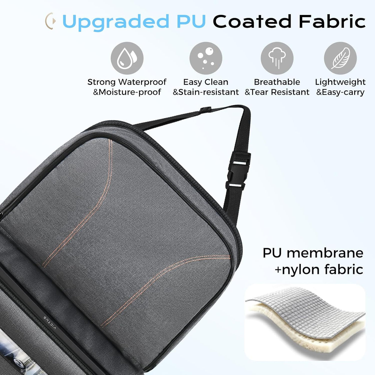 Coverado Backseat Car Organizer 2 Packs, Heavy-Duty Durable Dual-Way Use Car Back Seat Organizer Waterproof with Multi Pockets, Zipper Closure Design, Protect Valuables from Spills, Keeps Car Tidy