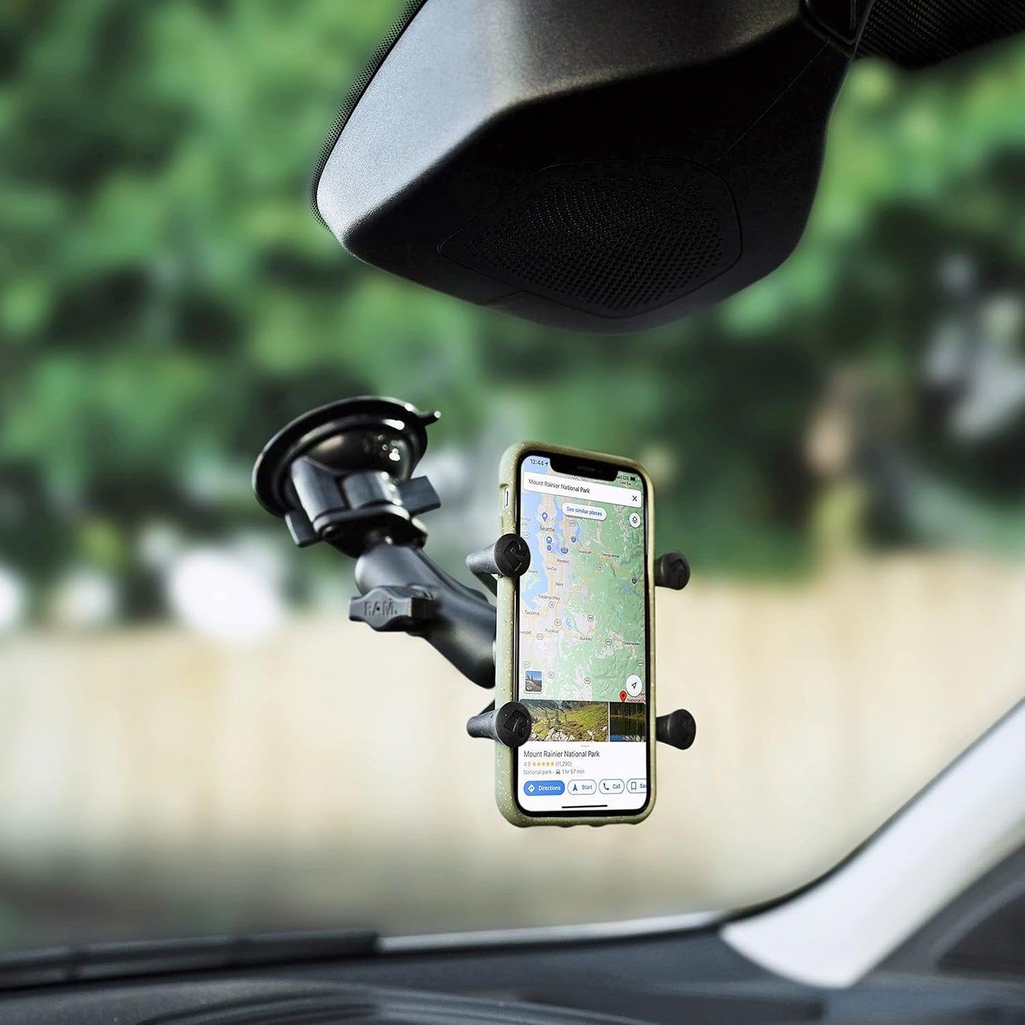RAM MOUNTS Twist-Lock Suction Cup Base with B Size 1" Ball, Windshield & Dash Mount Base for RAM Device Holders RAP-B-224-1U