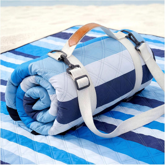 Genovega Waterproof Beach Blanket Picnic Outdoor Mat Rug Registry Wedding Search by Name Couple House Warming 2026 Housewarming Family Hostess Anniversary New Apartment Home Essential Must Have