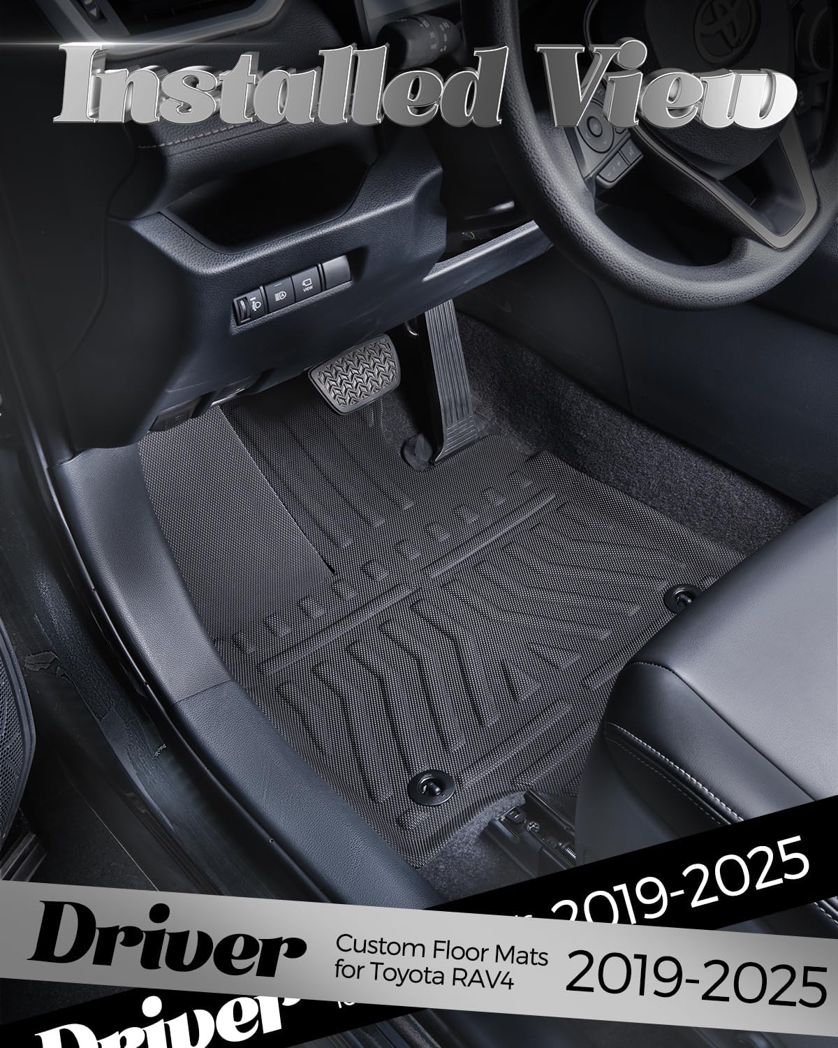 Floor Mats for Toyota RAV4 (Not for RAV4 Prime) 2019-2025 Car Accessories
