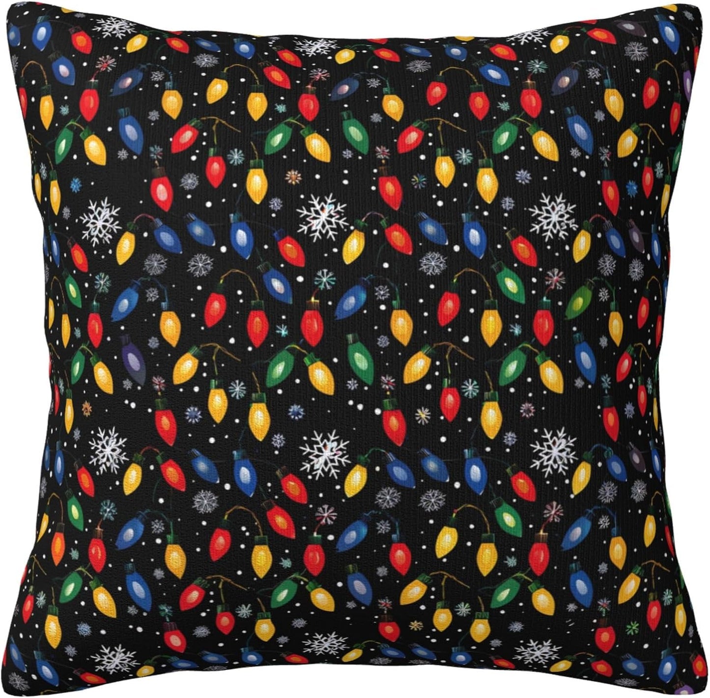 JOOCAR Christmas Pillow Covers 24 x 24 Inches Christmas Candy Cane Pillow Case for Winter Holiday Decorations for Couch Sofa Bed