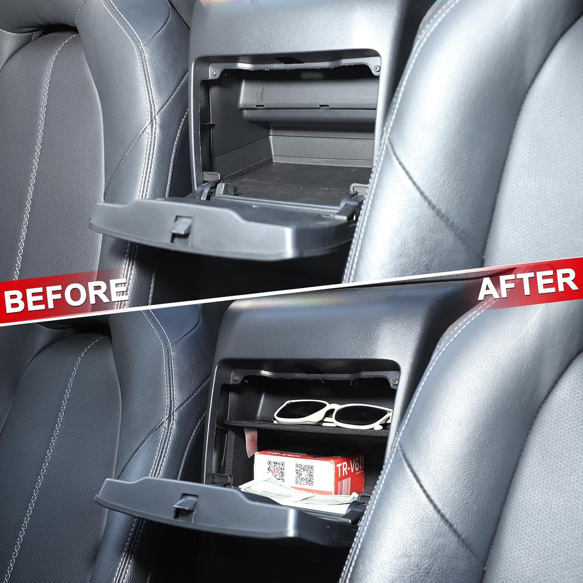 Armrest Box Storage Divider Tray Compatible with Mazda MX-5 RF Miata 2016-2026 Center Console Armrest Insert Box Secondary Storage Divider Plate Accessories