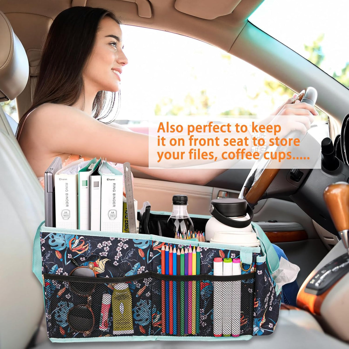 HEYSKAY Backseat Car Organizer Car Caddy Passenger Seat Organizer for Kids