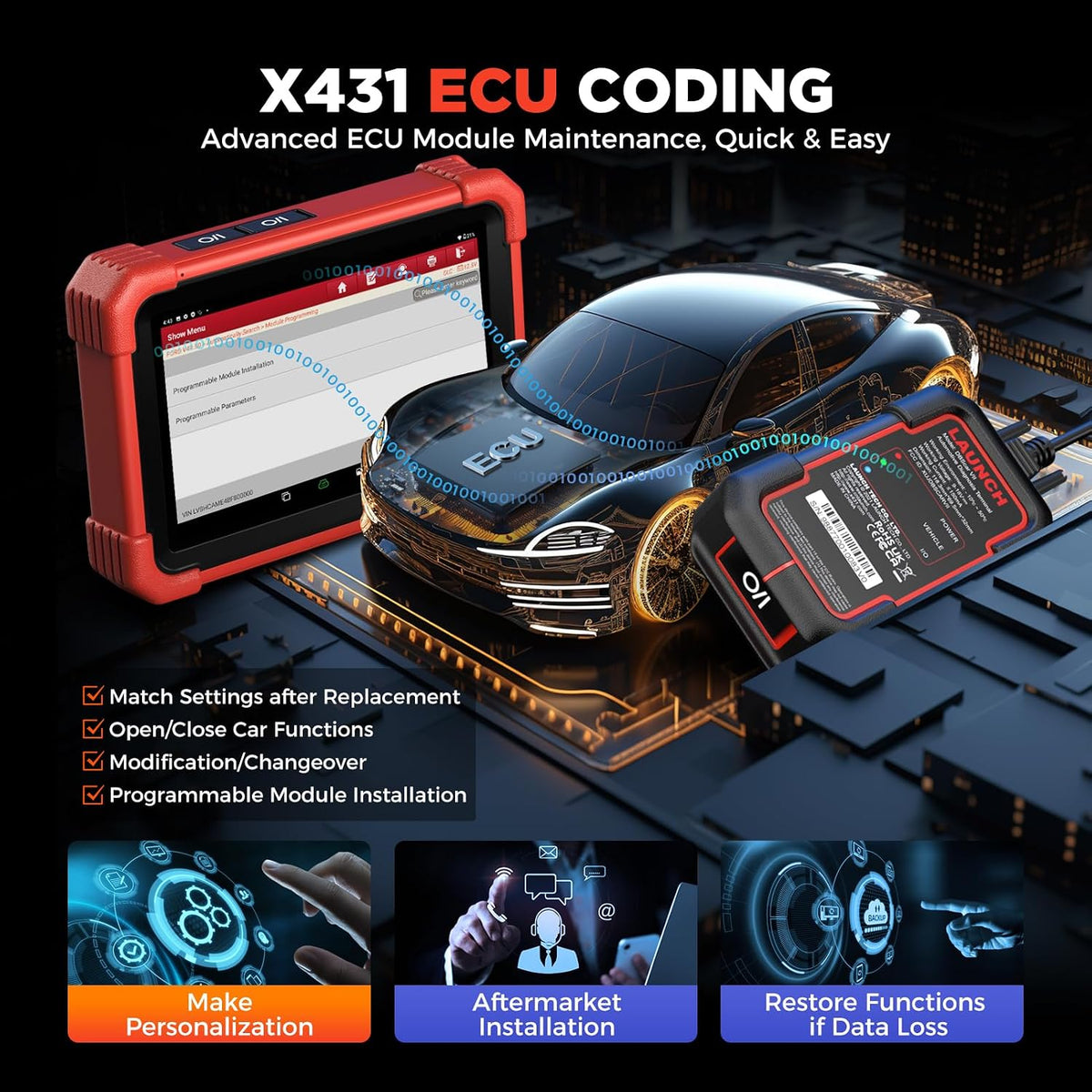 LAUNCH X431 CRP919XBT OBD2 Scanner, 2026 Wireless Bidirectional Scan Tool