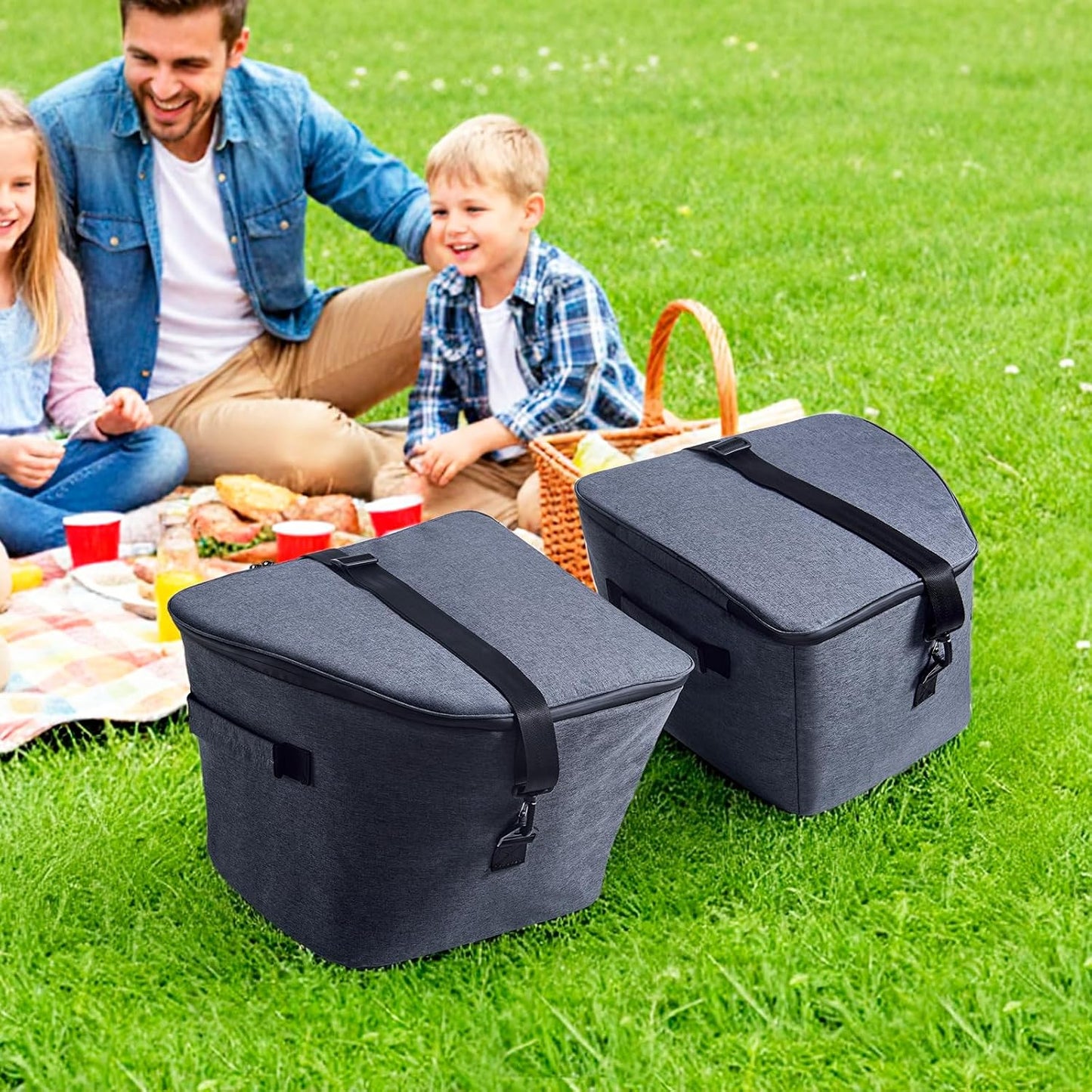 Tesla Model Y Frunk Cooler Organizer, Insulation Cooler Bag Front Trunk Storage Organizers for Tesla Model Y 2026 2025 2024 2023 2022 2021 2020 Camping Accessories