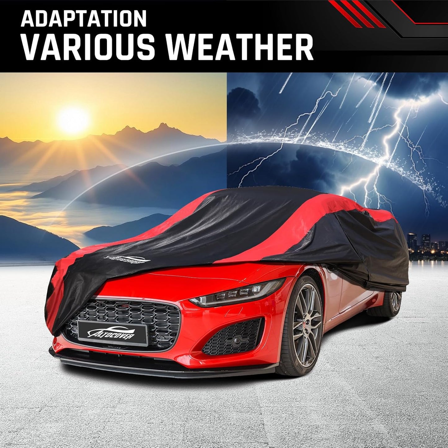 Car Cover Custom Fit for Jaguar F-Type 2014-2024, Coupe Car Cover Waterproof All Weather with Cotton Liner for Rain Snow Protection