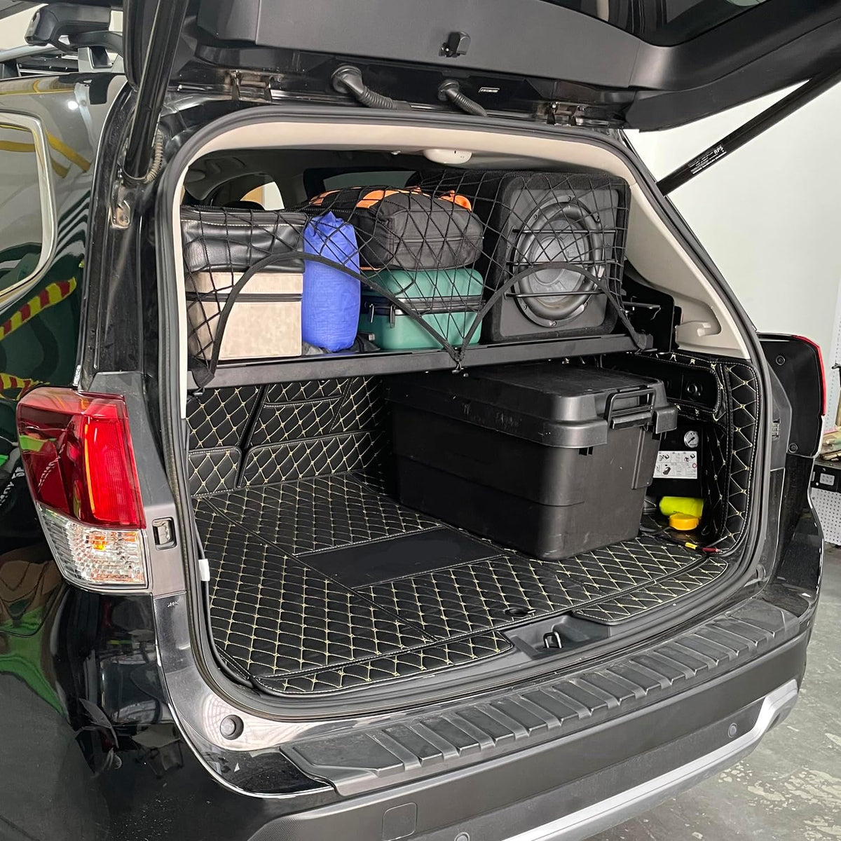 HIGH FLYING for Subaru Forester 2019-2024 Car Accessories Modular Storage Molle Panels System Trunk Shelf Luggage Storage Carrier Trunk Organizer Aluminum Alloy (Trunk Shelf)