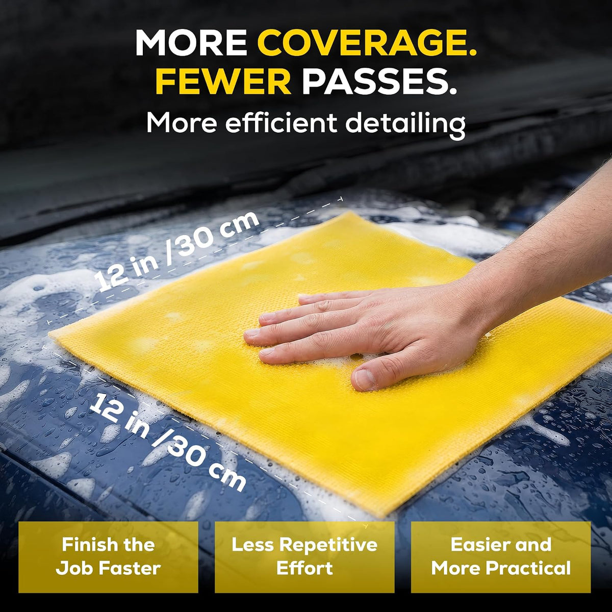 Premium Microfiber Clay Towel for Car Detailing 12 x 12 in