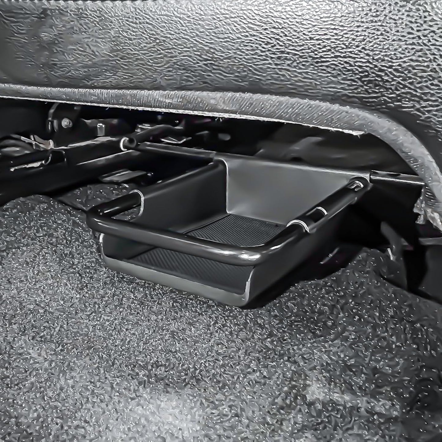 EDBETOS Front Under-Seat Consoles Tray Compatible with Jeep Wrangler JL/JLU 2018-2023 2024 2025 and Jeep Gladiator JT Truck 2020-2024 2025 Accessories Hidden Storage Organizer (Manual Seat Only)