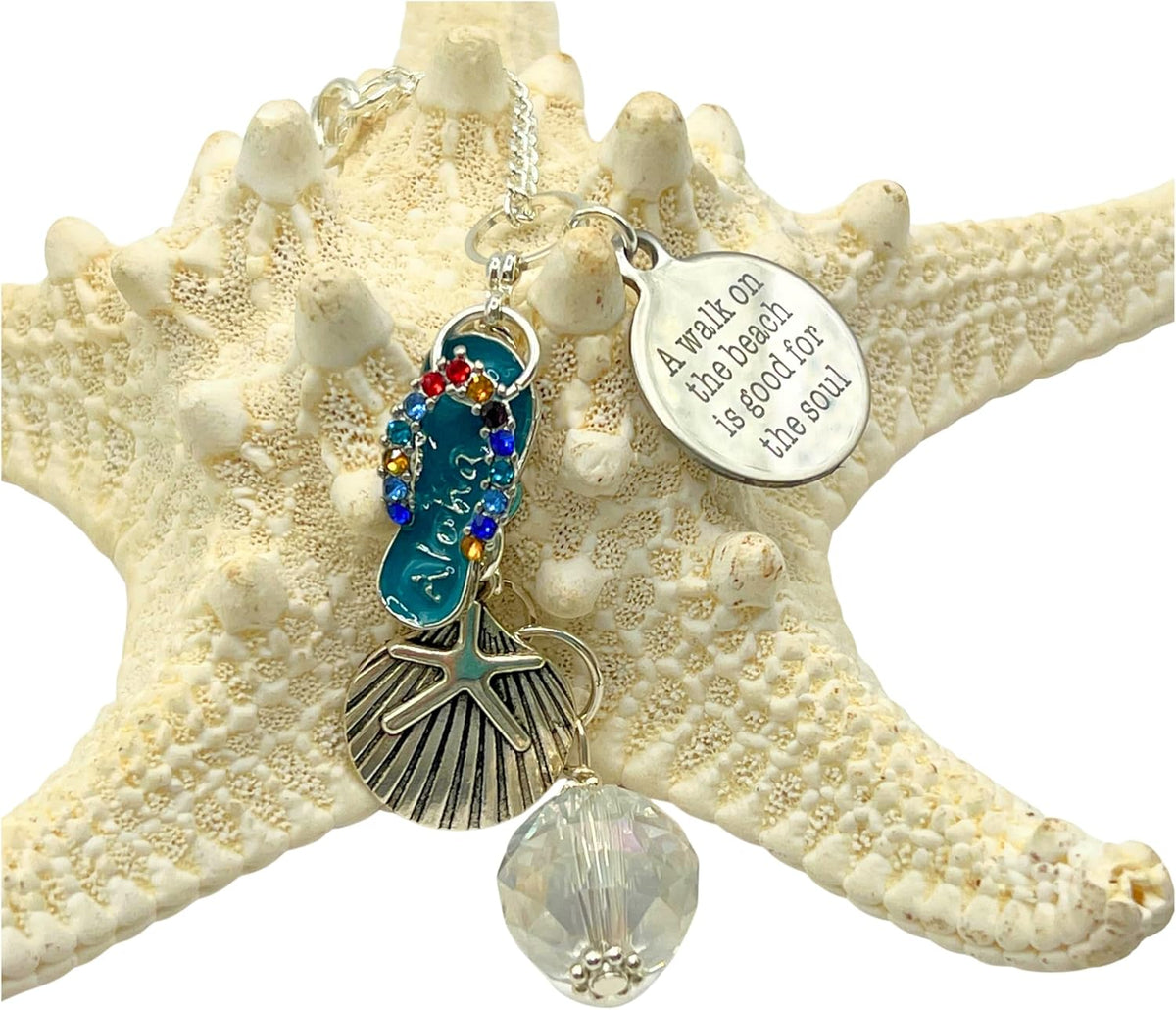 Rear View Mirror Charm, Beach Sun Catcher, Car Accessory
