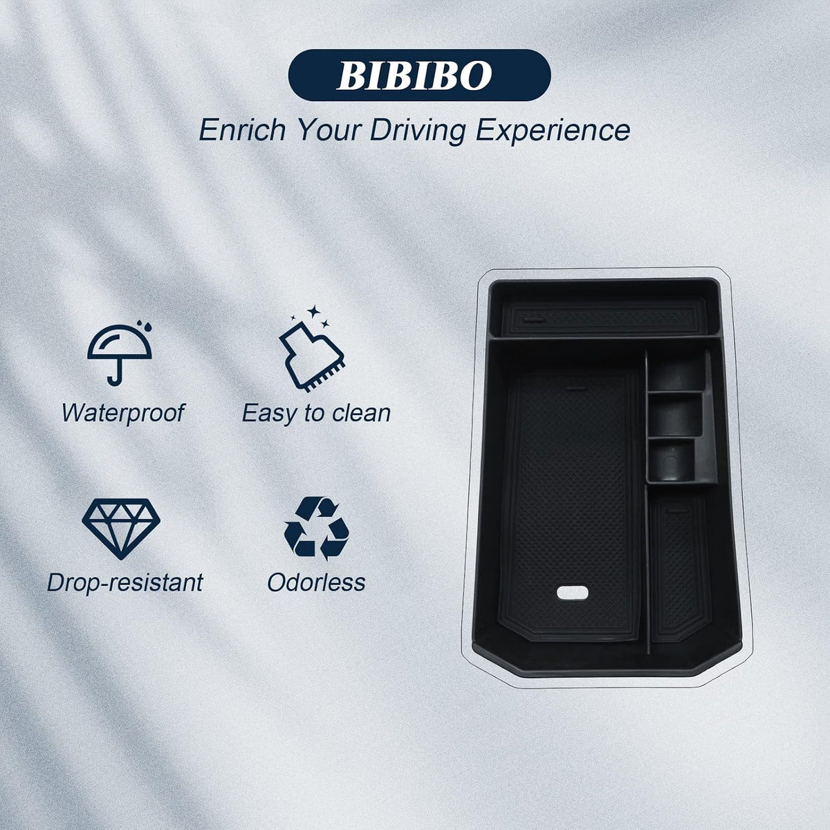 BIBIBO BMW iX Center Console Organizer - Upgraded for 2022-2024 BMW iX (I20) Insert Middle Armrest Storage Box